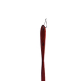 Maxbell Long Handle Boot Horn Wooden Shoe Horn for Tall Boots Pregnancy Cowboy Boots Wave Red 75cm