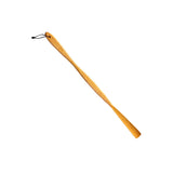 Maxbell Long Handle Boot Horn Wooden Shoe Horn for Tall Boots Pregnancy Cowboy Boots Wave Yellow 75cm