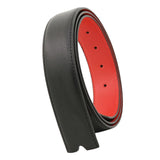 Maxbell Belt without Buckle Versatile Replacement Belt for Men Women Halloween Tunic black red