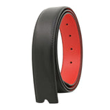 Maxbell Belt without Buckle Versatile Replacement Belt for Men Women Halloween Tunic black red