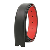 Maxbell Belt without Buckle Versatile Replacement Belt for Men Women Halloween Tunic black red