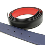 Maxbell Belt without Buckle Versatile Replacement Belt for Men Women Halloween Tunic black red