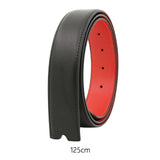Maxbell Belt without Buckle Versatile Replacement Belt for Men Women Halloween Tunic black red