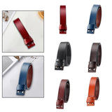 Maxbell Replacement Belt Strap Western Belt without Buckle for Men Jeans Replacement Red