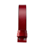 Maxbell Replacement Belt Strap Western Belt without Buckle for Men Jeans Replacement Red