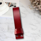 Maxbell Replacement Belt Strap Western Belt without Buckle for Men Jeans Replacement Red