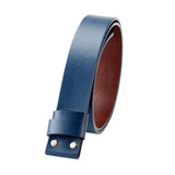 Maxbell Replacement Belt Strap Western Belt without Buckle for Men Jeans Replacement Blue