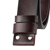 Maxbell Replacement Belt Strap Western Belt without Buckle for Men Jeans Replacement Dark Brown