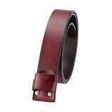 Maxbell Replacement Belt Strap Western Belt without Buckle for Men Jeans Replacement Light Brown