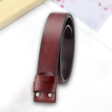 Maxbell Replacement Belt Strap Western Belt without Buckle for Men Jeans Replacement Light Brown