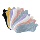 Maxbell Ankle Boat Socks 10 Pairs Anti Skid Hosiery Fashion Casual Socks Short Socks woman
