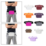 Maxbell Waist Pack Bag Adjustable Strap Wallet Fanny Pack for Hiking Outdoor Walking Whie