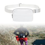 Maxbell Waist Pack Bag Adjustable Strap Wallet Fanny Pack for Hiking Outdoor Walking Whie