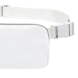 Maxbell Waist Pack Bag Adjustable Strap Wallet Fanny Pack for Hiking Outdoor Walking Whie