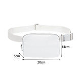 Maxbell Waist Pack Bag Adjustable Strap Wallet Fanny Pack for Hiking Outdoor Walking Whie