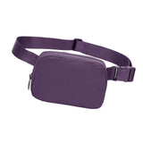 Maxbell Waist Pack Bag Adjustable Strap Wallet Fanny Pack for Hiking Outdoor Walking Violet