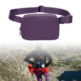 Maxbell Waist Pack Bag Adjustable Strap Wallet Fanny Pack for Hiking Outdoor Walking Violet