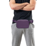 Maxbell Waist Pack Bag Adjustable Strap Wallet Fanny Pack for Hiking Outdoor Walking Violet