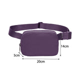 Maxbell Waist Pack Bag Adjustable Strap Wallet Fanny Pack for Hiking Outdoor Walking Violet