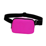 Maxbell Waist Pack Bag Adjustable Strap Wallet Fanny Pack for Hiking Outdoor Walking Rose Red