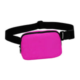 Maxbell Waist Pack Bag Adjustable Strap Wallet Fanny Pack for Hiking Outdoor Walking Rose Red