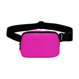 Maxbell Waist Pack Bag Adjustable Strap Wallet Fanny Pack for Hiking Outdoor Walking Rose Red