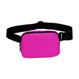 Maxbell Waist Pack Bag Adjustable Strap Wallet Fanny Pack for Hiking Outdoor Walking Rose Red