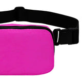 Maxbell Waist Pack Bag Adjustable Strap Wallet Fanny Pack for Hiking Outdoor Walking Rose Red
