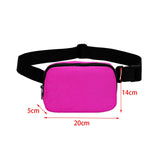 Maxbell Waist Pack Bag Adjustable Strap Wallet Fanny Pack for Hiking Outdoor Walking Rose Red