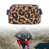 Maxbell Waist Pack Bag Adjustable Strap Wallet Fanny Pack for Hiking Outdoor Walking Leopard Print Yellow