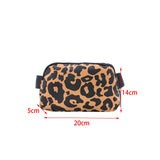 Maxbell Waist Pack Bag Adjustable Strap Wallet Fanny Pack for Hiking Outdoor Walking Leopard Print Yellow