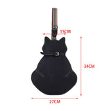 Maxbell Sling Bags Crossbody Cute Backpack Rucksack Cute cat shape for gym Travel Black