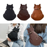 Maxbell Sling Bags Crossbody Cute Backpack Rucksack Cute cat shape for gym Travel Black