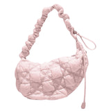 Maxbell Pleated Cloud Bag Tote Purse Cloud Bubbles Handbags for Girls Beach Shopping pink