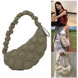 Maxbell Pleated Cloud Bag Tote Purse Cloud Bubbles Handbags for Girls Beach Shopping green