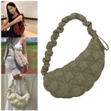 Maxbell Pleated Cloud Bag Tote Purse Cloud Bubbles Handbags for Girls Beach Shopping green