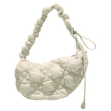 Maxbell Pleated Cloud Bag Tote Purse Cloud Bubbles Handbags for Girls Beach Shopping light gray