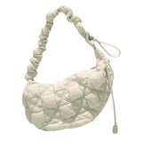 Maxbell Pleated Cloud Bag Tote Purse Cloud Bubbles Handbags for Girls Beach Shopping light gray