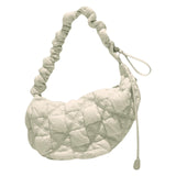 Maxbell Pleated Cloud Bag Tote Purse Cloud Bubbles Handbags for Girls Beach Shopping light gray