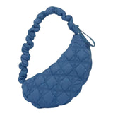 Maxbell Pleated Cloud Bag Tote Purse Cloud Bubbles Handbags for Girls Beach Shopping blue