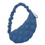 Maxbell Pleated Cloud Bag Tote Purse Cloud Bubbles Handbags for Girls Beach Shopping blue