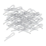 Maxbell 200Pcs Shirt Clips Sock Skirts Cloth Clip Transparent Plastic Alligator Clip Square Toothed 40mm