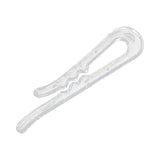 Maxbell 200Pcs Shirt Clips Sock Skirts Cloth Clip Transparent Plastic Alligator Clip Square Toothed 40mm