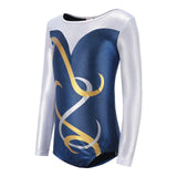Maxbell Gymnastics Leotard Long Sleeve Sparkles Athletic Dance Clothes Outfit Ballet 12 yard