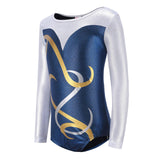 Maxbell Gymnastics Leotard Long Sleeve Sparkles Athletic Dance Clothes Outfit Ballet 6 yard