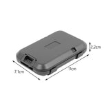Maxbell Bank Card Holder Portable Card Case Wallet for ID Card Credit Cards Protector Gray