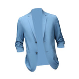 Maxbell Suit Jacket Men Fashion Suit Blazer Men for Holidays Office Gift Blue XL