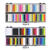 Maxbell Face Body Paint Set 12Colors Theatre Rave Face Paint Painting Makeup Palette Style A