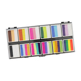 Maxbell Face Body Paint Set 12Colors Theatre Rave Face Paint Painting Makeup Palette Style B