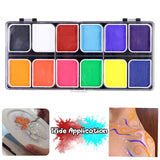 Maxbell Face Body Paint Palette Make Up for Adults Kids Fancy Dress Stage